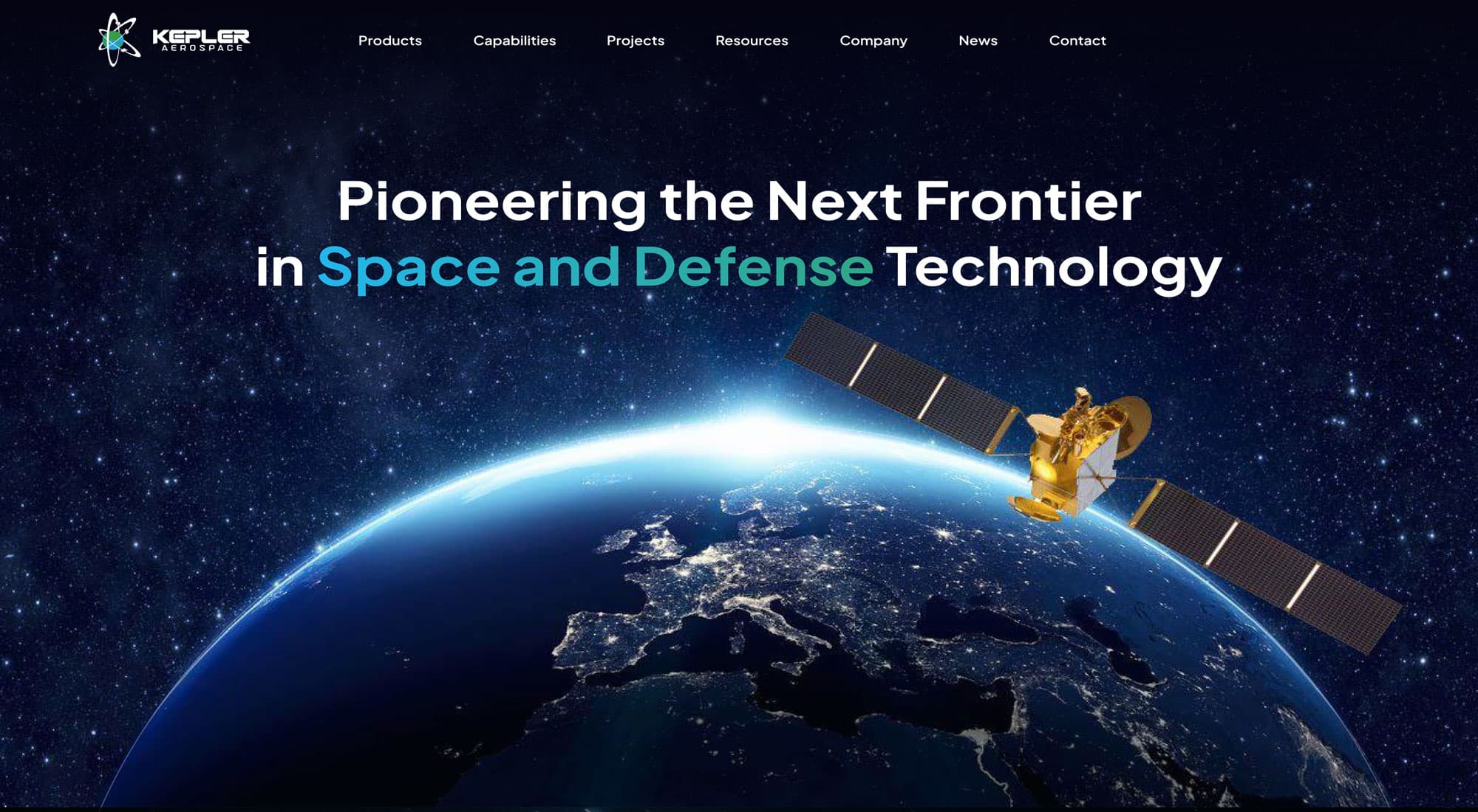 Kepler Aerospace (UI Design)