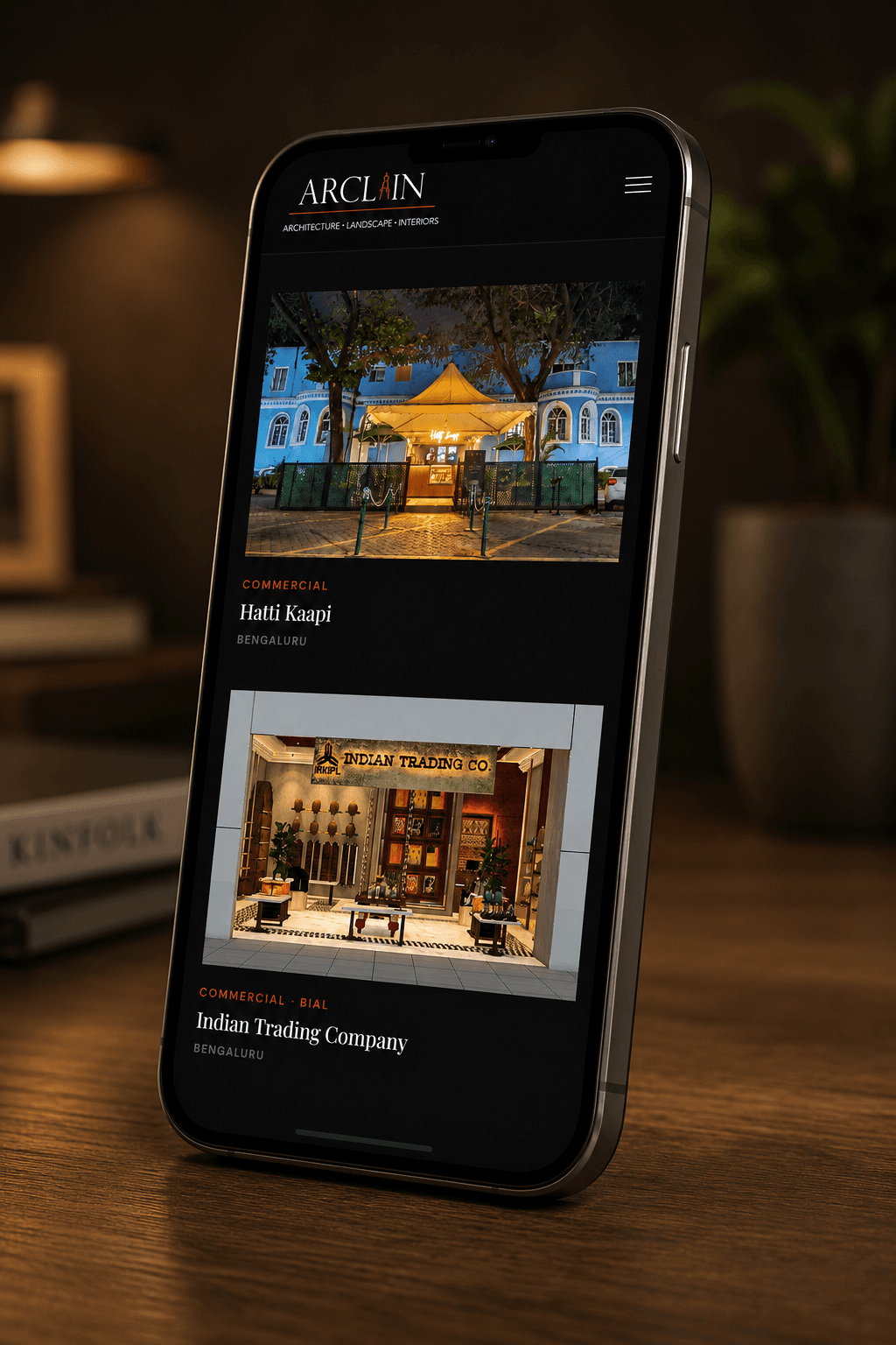 ARCLAIN mobile — page view