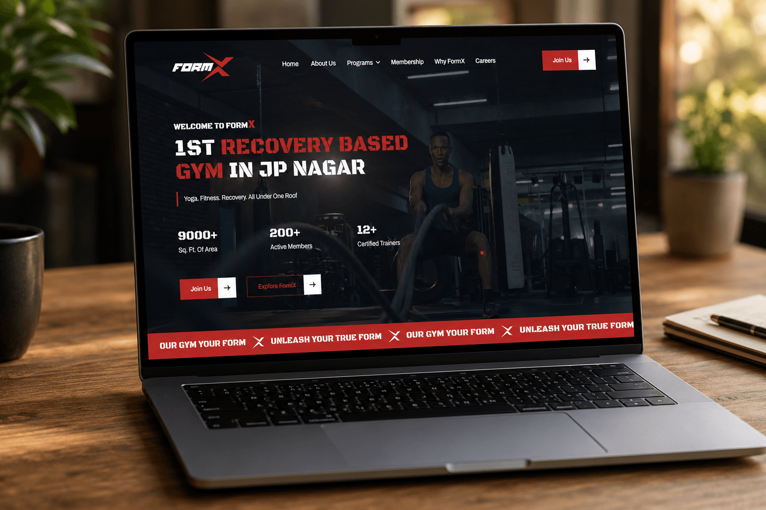 FORMX fitness website